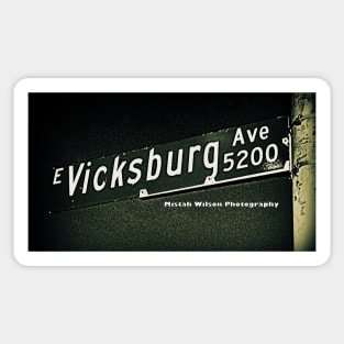 Vicksburg Avenue, Las Vegas, Nevada by Mistah Wilson Sticker